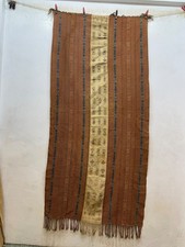 Antique Hand Woven Indonesian Ikat Timor Cotton Textile Cloth 193x92 Cm picture