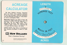 1962 New Holland Machine Company Acreage Calculator New Holland Pennsylvania picture