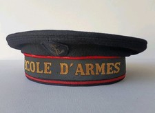 ANTIQUE FRENCH ECOLE D'ARMES (SCHOOL OF ARMS) MILITARY UNIFORM BERET HAT picture