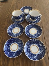 Lomonosov Porcelain 2 Cup / Saucer Set And  5 Saucer Plates picture