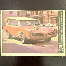 Screen Gems 1967 The Monkees Base Set #5A The Monkeemobile Trading Card picture