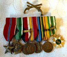 Vintage American Vietnam War Bronze Star Miniature Medal Grouping Expeditionary+ picture