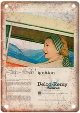 1955 Vintage Delco-Remy Auto Ad Retro Look Reproduction Metal Sign A13430 picture