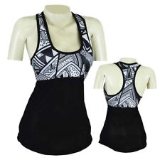 Womens Yoga Vest Mesh Top Ladies Exercise Fitness Mesh At Bottom Compression Fit picture