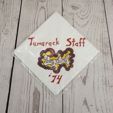 Vintage Boy Scout Neckerchief Tamarack Staff 1974 