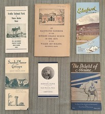 VTG MAINE BKLTS FLYERS ACADIA BOWDOIN COLL MUS CAT CHEVIOT SHEEP DESERT of MAINE picture