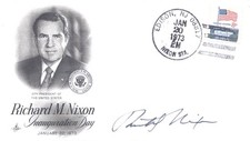 RICHARD M. NIXON - INAUGURATION DAY COVER SIGNED picture