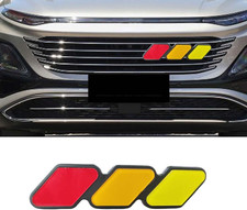Car Grille Decoration Badge - Tri-Color Grille Badge Emblem Front Grille Inse... picture