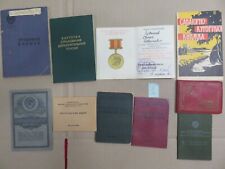 Russia SOVIET COMMUNISM propaganda set of various documents of the USSR 10p№1 picture