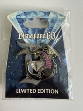 Disneyland 60th Maleficent Dragon Limited Edition LE 3000 Diamond Disney Pin  picture