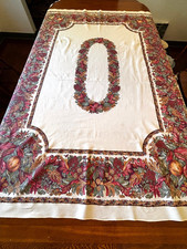 Vintage Fall Harvest Tablecloth - 67 x 49 inch Rectangular Tablecloth picture