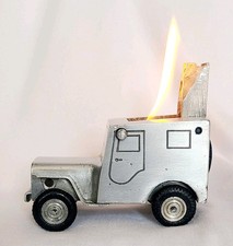Vintage Walter Baier Ges Gesch Aluminum Willy Jeep Lighter West Germany  picture