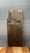 Antique 1900s Arthur S Leland Stock Brokerage Ticker Tape Wood Ledger Clipboard picture