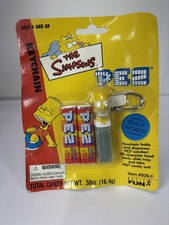 Homer simpson The Simpsons PEZ Keychain New Old Stock 2001 Basic Fun picture