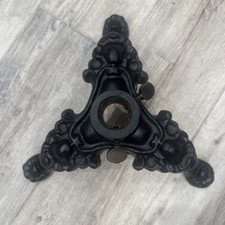 Antique Ornate Cast Iron Claw Foot Flag Pole Stand Base IX Annin & Co. New York picture