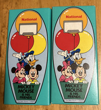 Vintage National Disney Mickey Minnie Donald Bottle Opener Set of 2 Japan picture
