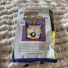 Rabbit Ta-Dah Silk by David Gi & Magic Gosh 45” Vintage Magic Trick Ken Johanson picture